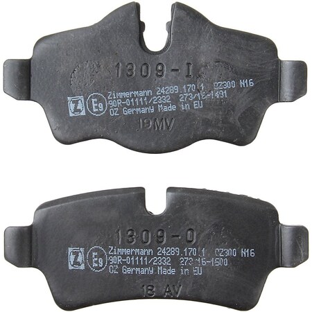 Zimmermann Brake Pad Set, 242891701 242891701